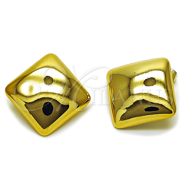 Arete Dormilona 02.467.0004 Acero Inoxidable, Pulido, Tono Dorado