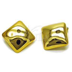 Arete Dormilona 02.467.0004 Acero Inoxidable, Pulido, Tono Dorado