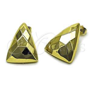Arete Dormilona 02.467.0006 Acero Inoxidable, Pulido, Tono Dorado