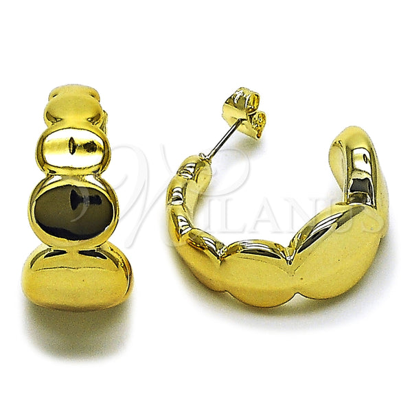 Argolla Mediana 02.467.0013.30 Acero Inoxidable, Pulido, Tono Dorado