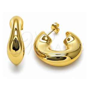 Argolla Mediana 02.467.0015.30 Acero Inoxidable, Pulido, Tono Dorado