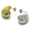 Arete Dormilona 02.467.0016.1 Rodio Laminado, Diseño de Gota, Pulido, Rodinado
