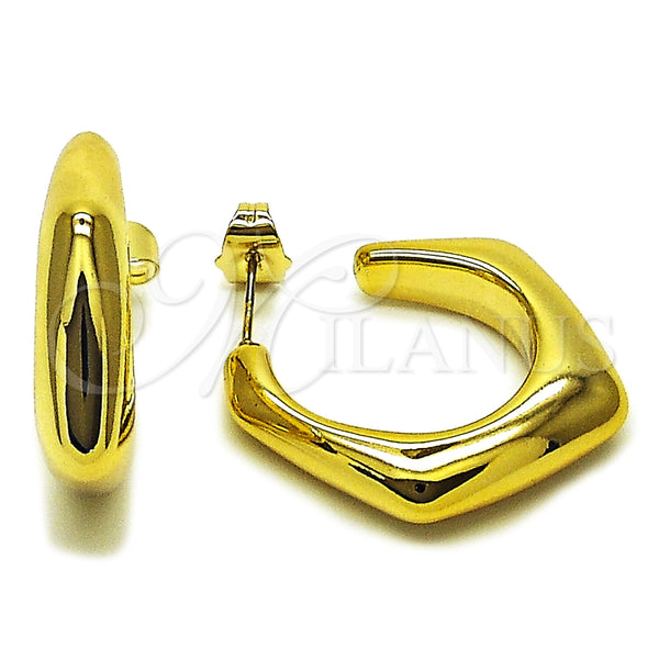 Argolla Mediana 02.467.0018.25 Acero Inoxidable, Pulido, Tono Dorado