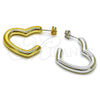 Argolla Mediana 02.467.0020.30 Acero Inoxidable, Diseño de Corazón, Pulido, Tono Dorado