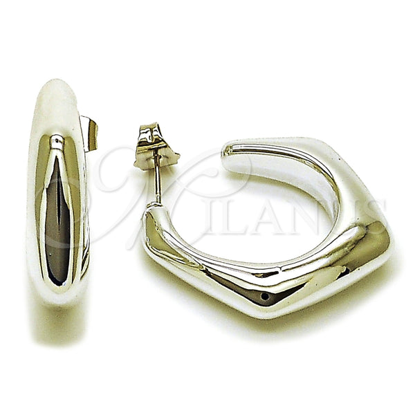Argolla Mediana 02.467.0018.1.25 Rodio Laminado, Pulido, Rodinado