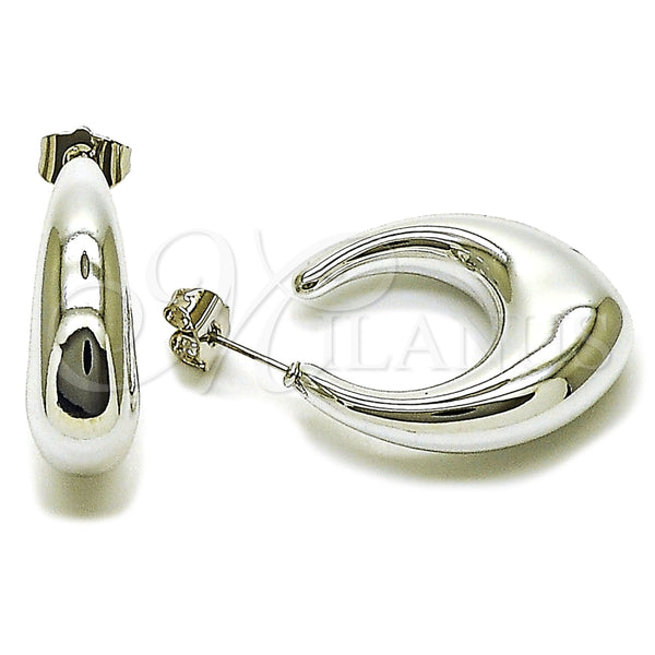 Argolla Pequeña 02.467.0019.1.25 Rodio Laminado, Pulido, Rodinado