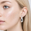 Arete Dormilona 02.467.0005.1 Rodio Laminado, Pulido, Rodinado