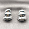 Arete Dormilona 02.467.0007.1 Rodio Laminado, Pulido, Rodinado