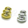 Arete Dormilona 02.467.0007.1 Rodio Laminado, Pulido, Rodinado