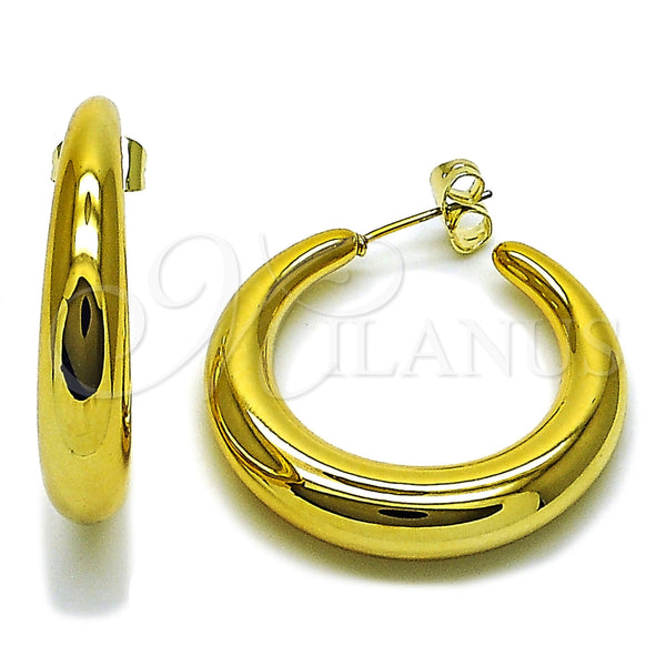 Argolla Mediana 02.467.0027.35 Acero Inoxidable, Pulido, Tono Dorado