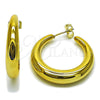 Argolla Mediana 02.467.0027.35 Acero Inoxidable, Pulido, Tono Dorado