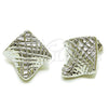 Arete Dormilona 02.467.0010.1 Rodio Laminado, Pulido, Rodinado