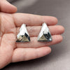 Arete Dormilona 02.467.0006.1 Rodio Laminado, Pulido, Rodinado