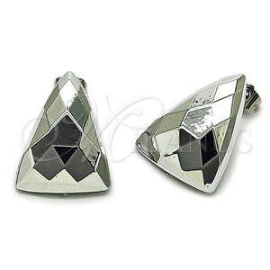 Arete Dormilona 02.467.0006.1 Rodio Laminado, Pulido, Rodinado
