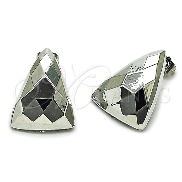 Arete Dormilona 02.467.0006.1 Rodio Laminado, Pulido, Rodinado
