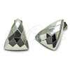 Arete Dormilona 02.467.0006.1 Rodio Laminado, Pulido, Rodinado