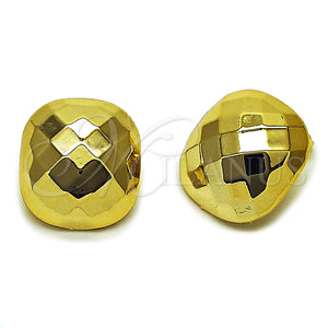 Arete Dormilona 02.467.0030 Acero Inoxidable, Pulido, Tono Dorado