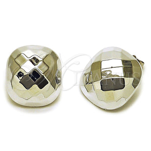 Arete Dormilona 02.467.0030.1 Rodio Laminado, Pulido, Rodinado