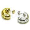 Arete Dormilona 02.467.0035.1 Rodio Laminado, Pulido, Rodinado