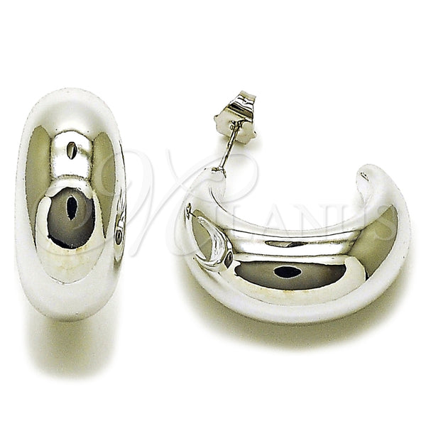 Argolla Mediana 02.467.0037.1.30 Rodio Laminado, Pulido, Rodinado