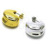 Arete Dormilona 02.467.0046.1 Rodio Laminado, Diseño de Gota, Pulido, Rodinado