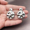 Arete Dormilona 02.467.0048.1 Rodio Laminado, Pulido, Rodinado