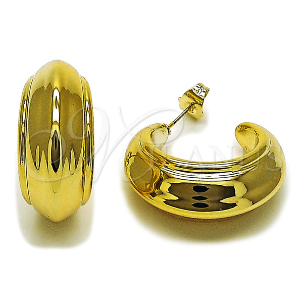Argolla Mediana 02.467.0050.30 Acero Inoxidable, Pulido, Tono Dorado