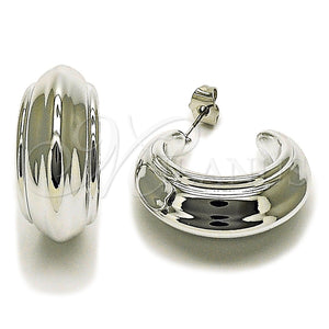 Argolla Mediana 02.467.0050.1.30 Rodio Laminado, Pulido, Rodinado