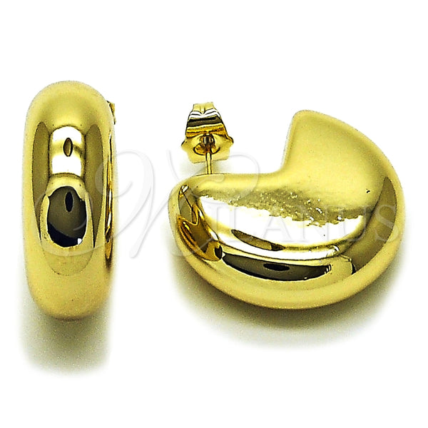 Argolla Mediana 02.455.0016.1.25 Acero Inoxidable, Pulido, Tono Dorado