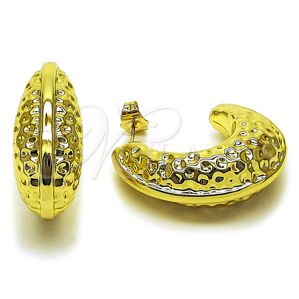 Argolla Grande 02.455.0028.1.25 Acero Inoxidable, Pulido, Tono Dorado