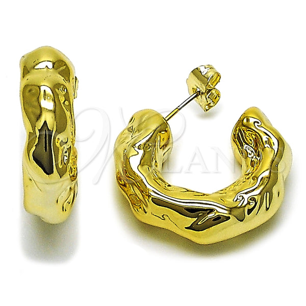 Argolla Mediana 02.467.0056.25 Acero Inoxidable, Pulido, Tono Dorado