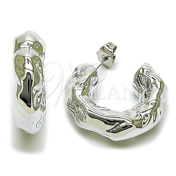 Argolla Mediana 02.467.0056.1.25 Rodio Laminado, Pulido, Rodinado