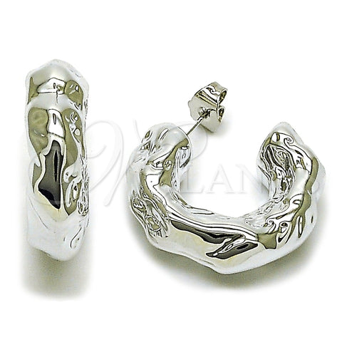 Argolla Mediana 02.467.0056.1.25 Rodio Laminado, Pulido, Rodinado