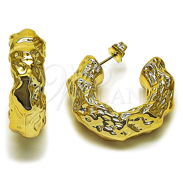 Argolla Mediana 02.467.0061.35 Acero Inoxidable, Pulido, Tono Dorado