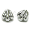 Arete Dormilona 02.467.0062.1 Rodio Laminado, Pulido, Rodinado