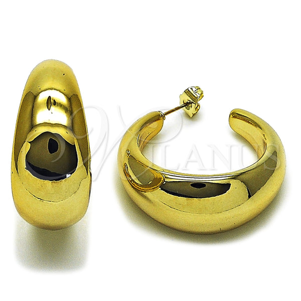 Argolla Mediana 02.455.0020.1.40 Acero Inoxidable, Pulido, Tono Dorado