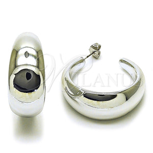 Argolla Mediana 02.455.0020.40 Rodio Laminado, Pulido, Rodinado
