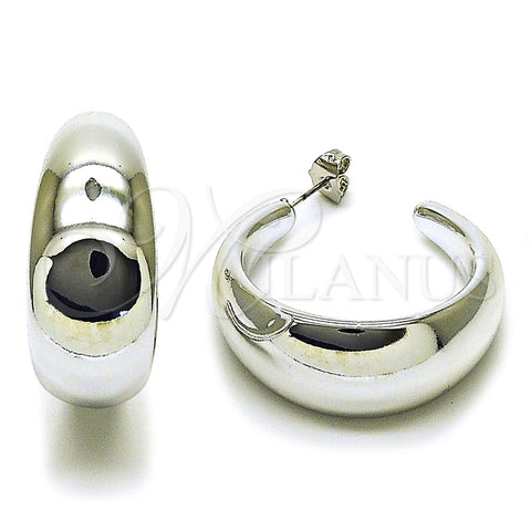 Argolla Mediana 02.455.0020.40 Rodio Laminado, Pulido, Rodinado