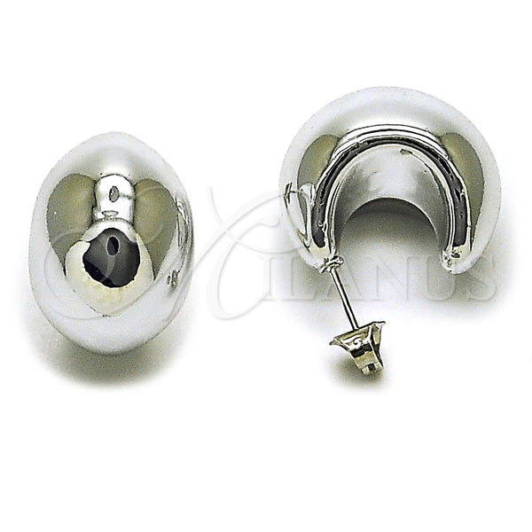 Argolla Pequeña 02.467.0070.20 Rodio Laminado, Pulido, Rodinado