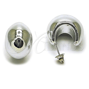 Argolla Pequeña 02.467.0070.20 Rodio Laminado, Pulido, Rodinado