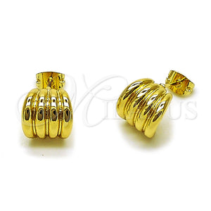 Arete Dormilona 02.213.0965 Oro Laminado, Pulido, Tono Dorado