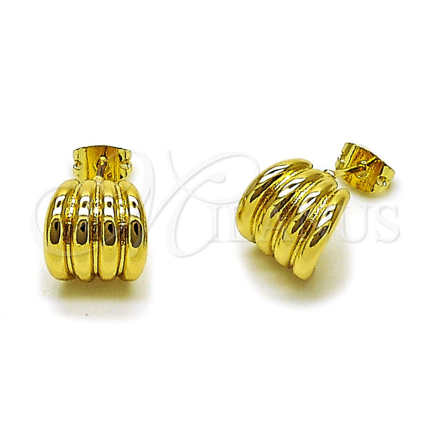 Arete Dormilona 02.213.0965 Oro Laminado, Pulido, Tono Dorado