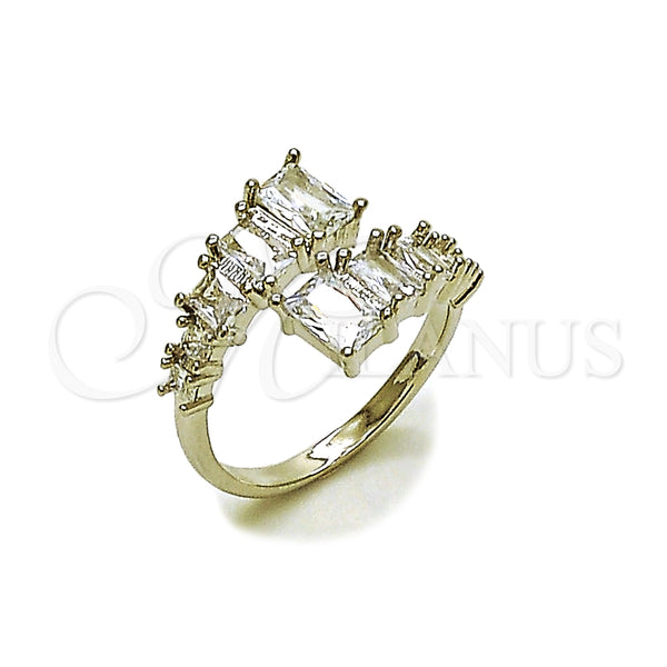 Anillo Multi Piedra 01.424.0021.1 Rodio Laminado, con Zirconia Cubica Blanca, Pulido, Rodinado (Talla Unica)