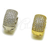 Argolla Huggie 02.267.0092.1.20 Rodio Laminado, Diseño de Corazón, con Zirconia Cubica Blanca, Pulido, Rodinado
