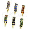 Argolla Huggie 02.210.0025.12.18 Oro Laminado, con Zirconia Cubica Amatista, Pulido, Tono Dorado
