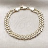 Pulsera Básica 04.63.1362.07 Oro Laminado, Pulido, Tono Dorado (Grosor 07.6 MM, 7 Pulgadas de Largo)