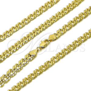 Gargantilla Basica 04.63.1362.22 Oro Laminado, Pulido, Tono Dorado (Grosor 07.6 MM, 22 Pulgadas de Largo)