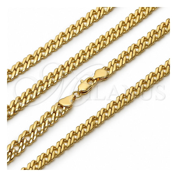 Gargantilla Basica 04.63.1362.22 Oro Laminado, Pulido, Tono Dorado (Grosor 07.6 MM, 22 Pulgadas de Largo)