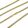 Gargantilla Basica 04.319.0016.22 Oro Laminado, Pulido, Tono Dorado (Calibre 100, Grosor 04.1 MM, 22 Pulgadas de Largo)