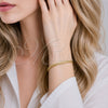 Pulsera Básica 04.213.0294.07 Oro Laminado, Pulido, Tono Dorado (Calibre 0.80, Grosor 03 MM, 8 Pulgadas de Largo)